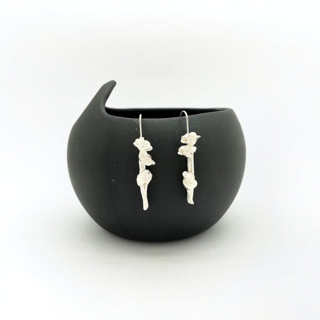 Coquelicots - BO sur fil 3 coquelicots avec sa tige