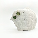 Verre et argent - Pièces uniques - Bo articulées verre vert