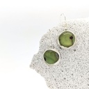 Verre et argent - Pièces uniques - Bo articulées verre vert