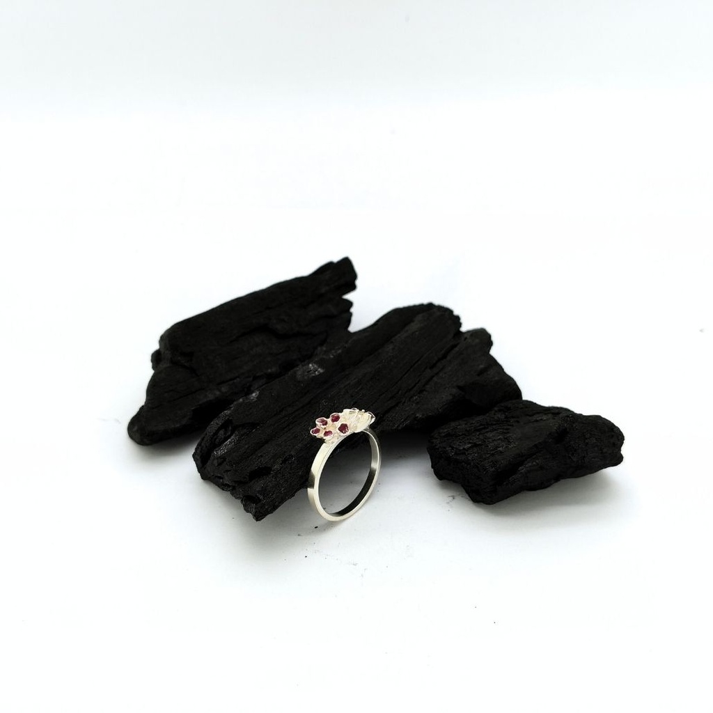 Plaisir - Bague motifs le long du corps de bague -S