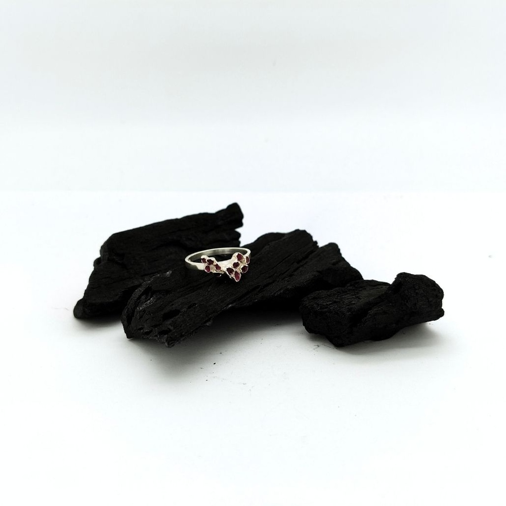 Plaisir - Bague motifs le long du corps de bague -S