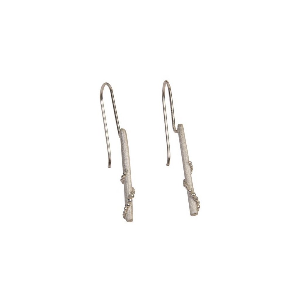 Spoortje waanzin - Oorbellen op lange staaf M