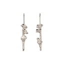 Klaproos - 3 klaprozen met steel - Oorbellen op lange draad