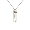 Coquelicots - Pendentif rectangulaire 1 fleur