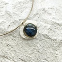 Verre et argent - Pièce unique - Pendentif -Voyage dans la nature 2