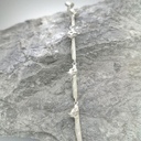 Klaproos - Gelede armaband - Bloem op steel