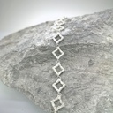 Ronduit - Gelede vierkant armband