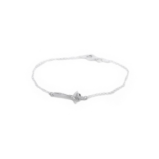 Klaproos - Armband - Bloem op steel
