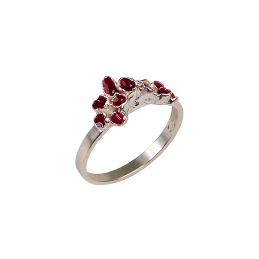 Plaisir - Bague motifs le long du corps de bague -S