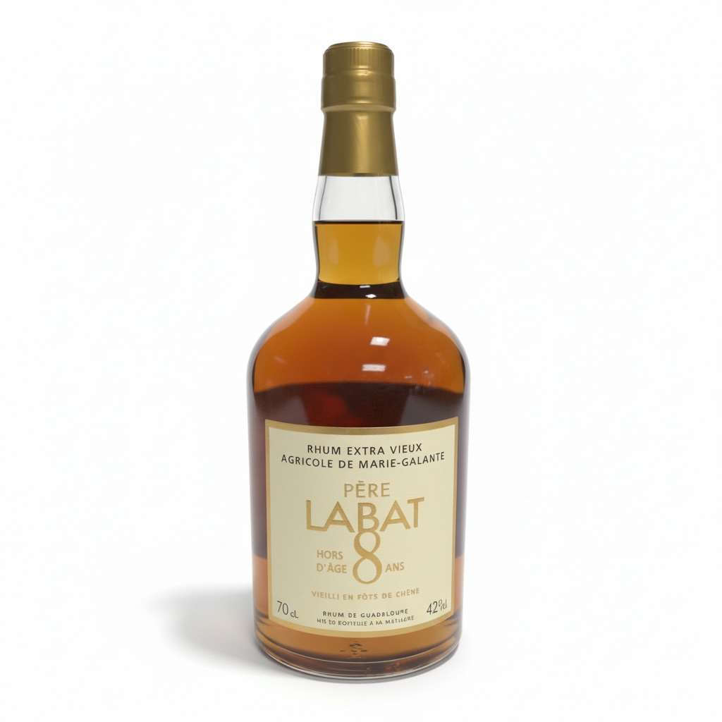 PERE LABAT, 8 ans, Guadeloupe, 0.70 Rhum/Rum/Ron 42.0°