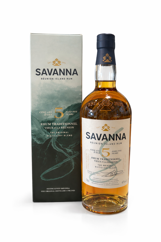 Savanna, 5 ans, vieux traditionnel, La Réunion, 0.70 Rhum/Rum/Ron 43.0°