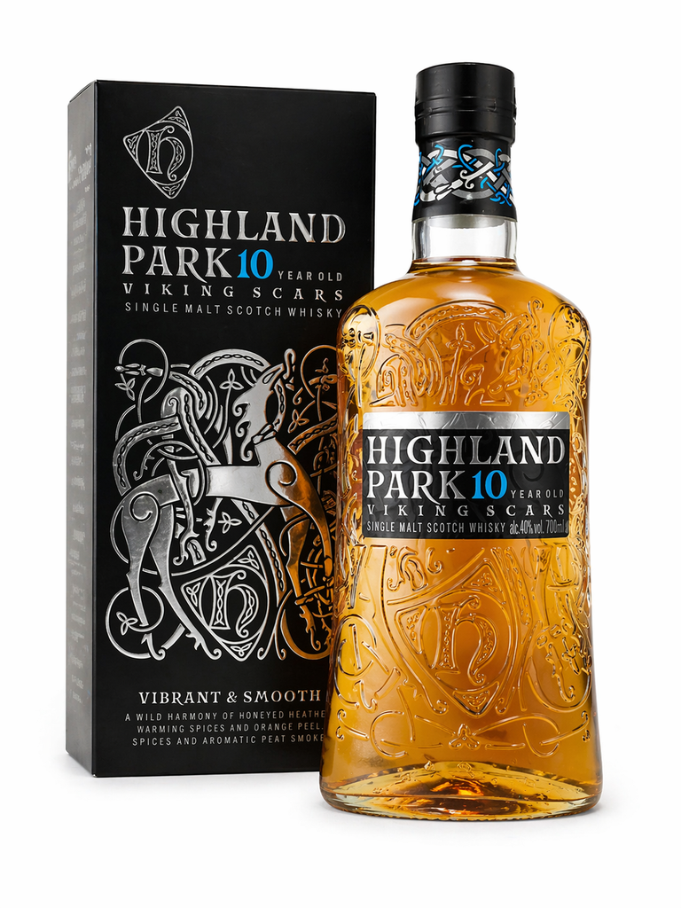 HIGHLAND PARK, 10Y Viking Scars, Single Malt Scotch Whisky, Ecosse, 0.70 Whisky/Whiskey