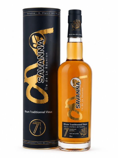Savanna, 7 ans, vieux traditionnel, La Réunion, 0.70 Rhum/Rum/Ron 43.0°
