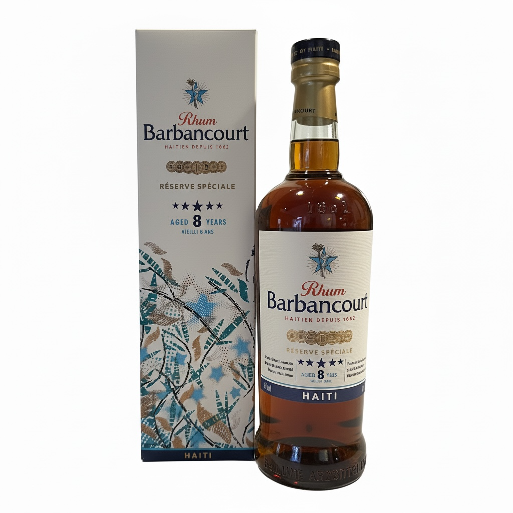 BARBANCOURT, 5 Etoiles 8 ans, Haïti, 0.70 Rhum/Rum/Ron 43.0°