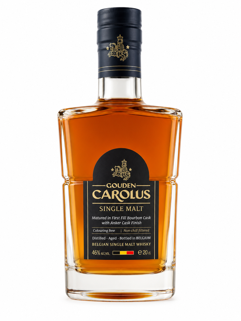 Stokerij Molenberg, Gouden Carolus Single Malt, Belgian Single Malt, Belgique, 0.2 Whisky/Whiskey 46.0°