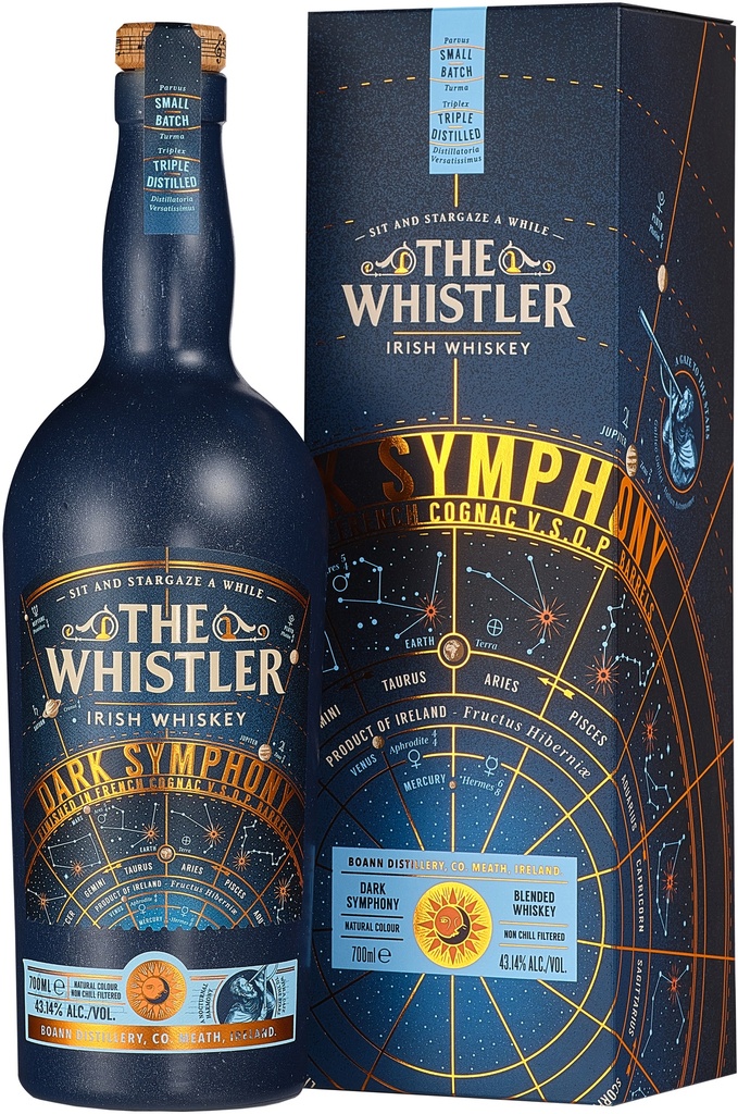 The Whistler, Dark Symphony, Irish Whiskey, Irlande, 0.70 Whisky/Whiskey 43.14°