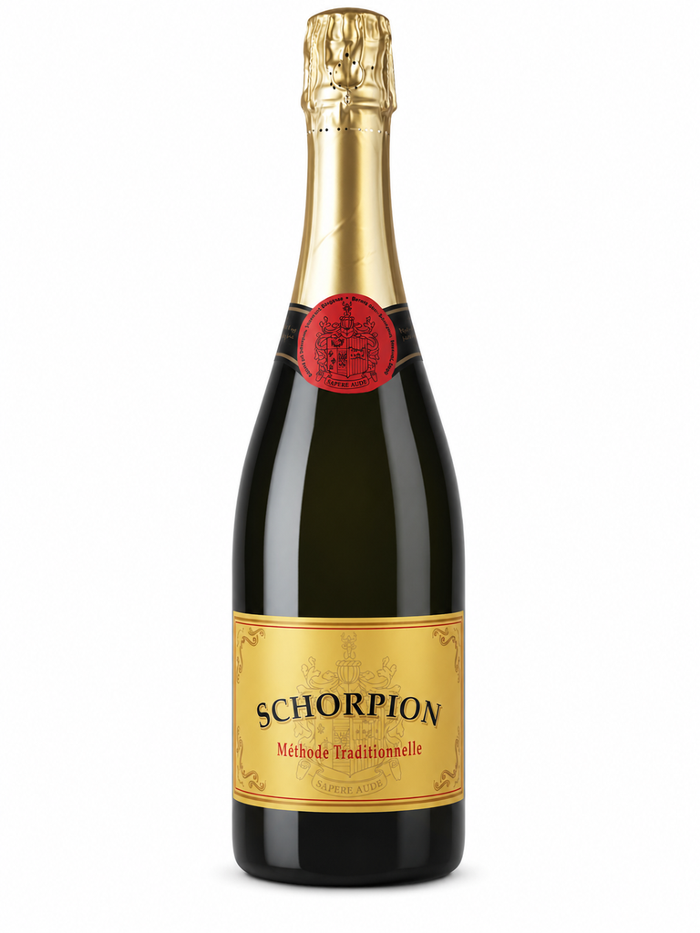Schorpion, Méthode Traditionnelle - Goud Extra-Brut, Mousserende Kwaliteitswijn, Belgique, 0.75 Effervescent