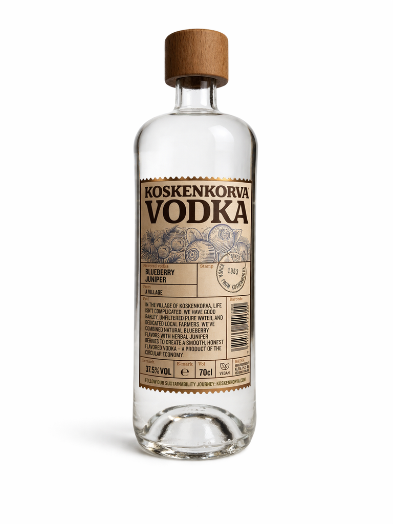 Koskenkorva, Blueberry juniper, Finlande, 0.70 Vodka 37.5°