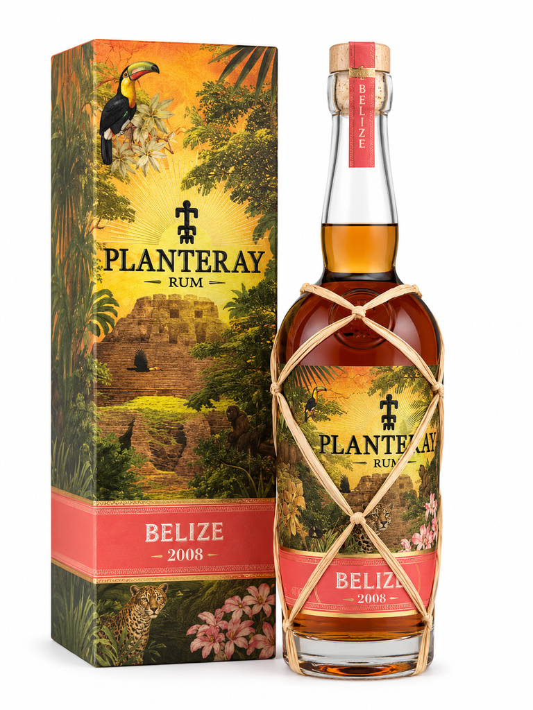 Planteray, Belize 15 Y.O., 2008, Le Belize, 0.70 Rhum/Rum/Ron 48.3°