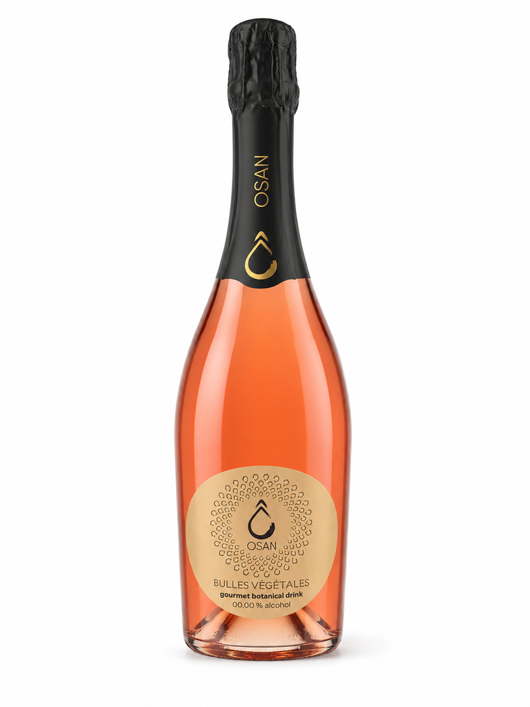 Osan, Effervescent Rosé (Romarin-Framboise), Belgique, 0.75 Sans Alcool